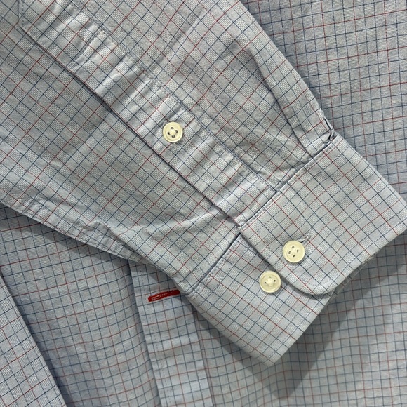 Tommy Hilfiger blue button up shirt - Picture 3 of 5